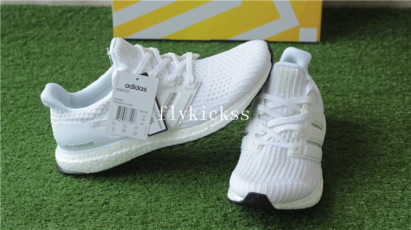 Adidas Ultra Boost UB 4.0 Pure White Real Boost